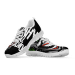 Laughing Joker Why So Serious Print White Sneakers