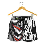 Laughing Joker Why So Serious Print Women's Shorts