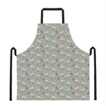 Laurel Green Bull Terrier Pattern Print Apron