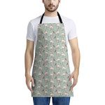 Laurel Green Bull Terrier Pattern Print Apron