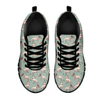 Laurel Green Bull Terrier Pattern Print Black Sneakers