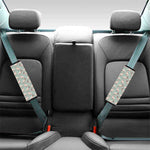 Laurel Green Bull Terrier Pattern Print Car Seat Belt Covers