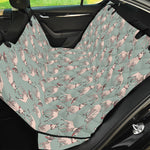 Laurel Green Bull Terrier Pattern Print Pet Car Back Seat Cover