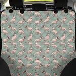 Laurel Green Bull Terrier Pattern Print Pet Car Back Seat Cover
