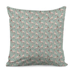 Laurel Green Bull Terrier Pattern Print Pillow Cover