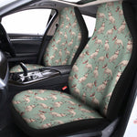 Laurel Green Bull Terrier Pattern Print Universal Fit Car Seat Covers