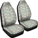 Laurel Green Bull Terrier Pattern Print Universal Fit Car Seat Covers