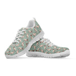 Laurel Green Bull Terrier Pattern Print White Sneakers