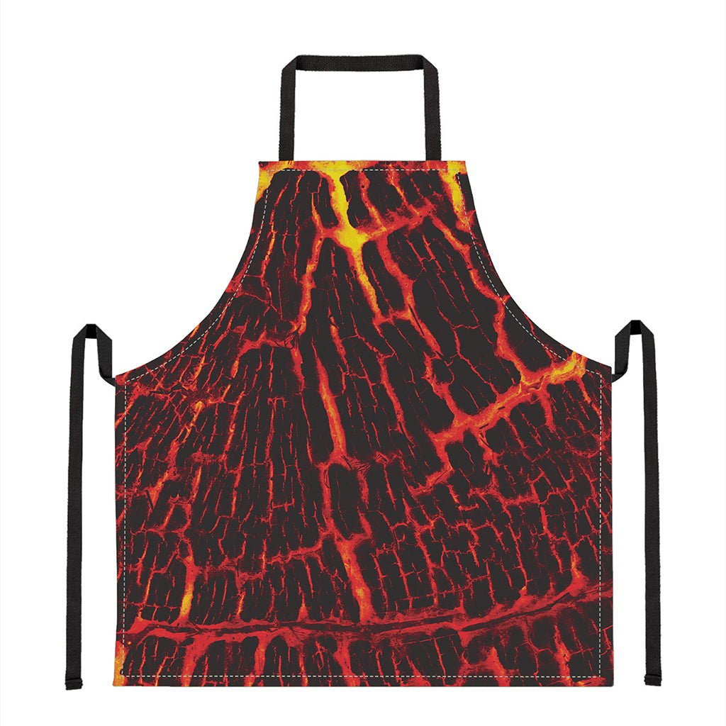 Lava Burning Print Apron