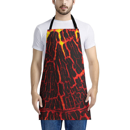 Lava Burning Print Apron