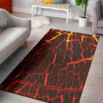 Lava Burning Print Area Rug