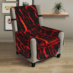 Lava Burning Print Armchair Protector