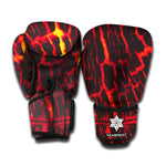 Lava Burning Print Boxing Gloves