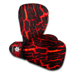 Lava Burning Print Boxing Gloves