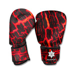 Lava Burning Print Boxing Gloves