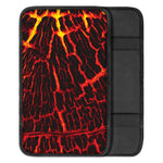 Lava Burning Print Car Center Console Cover