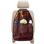 Lava Burning Print Car Seat Organizers