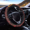 Lava Burning Print Car Steering Wheel Cover