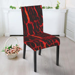 Lava Burning Print Dining Chair Slipcover