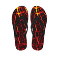 Lava Burning Print Flip Flops