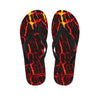 Lava Burning Print Flip Flops