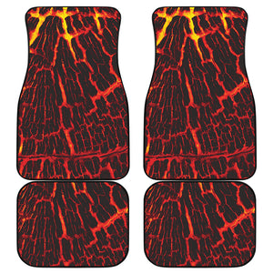 Lava Burning Print Front and Back Car Floor Mats