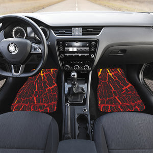 Lava Burning Print Front and Back Car Floor Mats