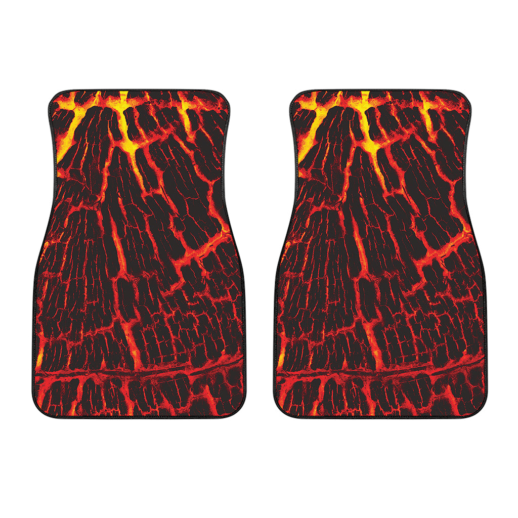 Lava Burning Print Front Car Floor Mats