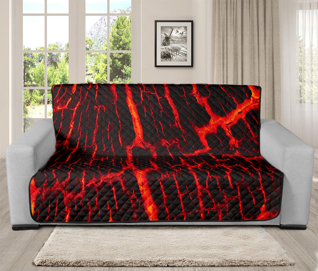 Lava Burning Print Futon Protector