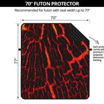 Lava Burning Print Futon Protector