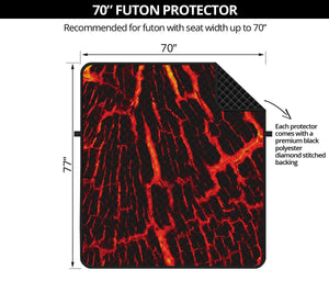 Lava Burning Print Futon Protector