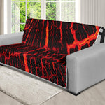 Lava Burning Print Futon Protector