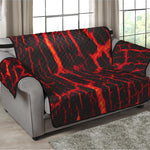 Lava Burning Print Loveseat Protector