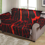 Lava Burning Print Loveseat Protector