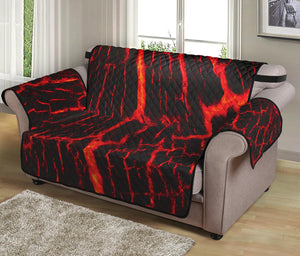 Lava Burning Print Loveseat Protector