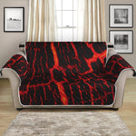 Lava Burning Print Loveseat Protector