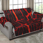 Lava Burning Print Loveseat Protector