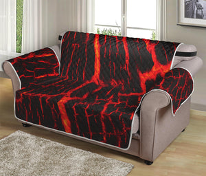 Lava Burning Print Loveseat Protector