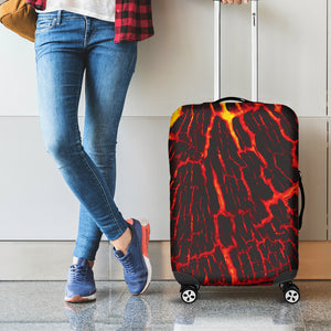 Lava Burning Print Luggage Cover