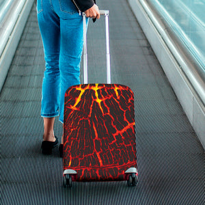 Lava Burning Print Luggage Cover