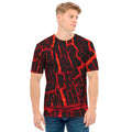 Lava Burning Print Men's T-Shirt