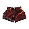 Lava Burning Print Muay Thai Boxing Shorts