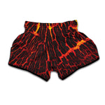 Lava Burning Print Muay Thai Boxing Shorts