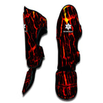 Lava Burning Print Muay Thai Shin Guard