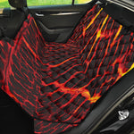 Lava Burning Print Pet Car Back Seat Cover