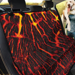 Lava Burning Print Pet Car Back Seat Cover