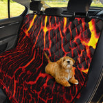 Lava Burning Print Pet Car Back Seat Cover