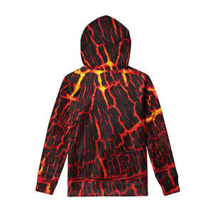 Lava Burning Print Pullover Hoodie