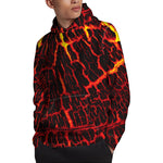 Lava Burning Print Pullover Hoodie