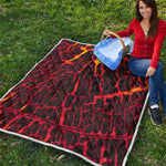 Lava Burning Print Quilt